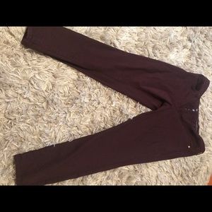 Massimo plum maroon high rise skinny jeggings